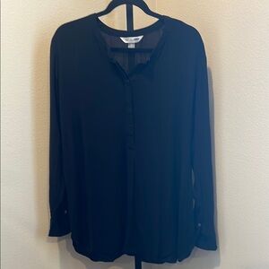Old Navy Black Button Down Blouse